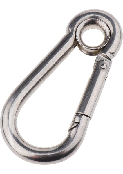 Gümüş Karabina Bahar Yapış Kanca Paslanmaz Çelik Klip Anahtarlık 70X35MM(Yurt Dışından) fırsatları