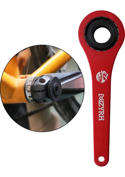 Bisiklet Bb Anahtarı Anahtarı 16 Çentik Alt Braketi Krank Alet Yükleyici Kırmızı indirimleri