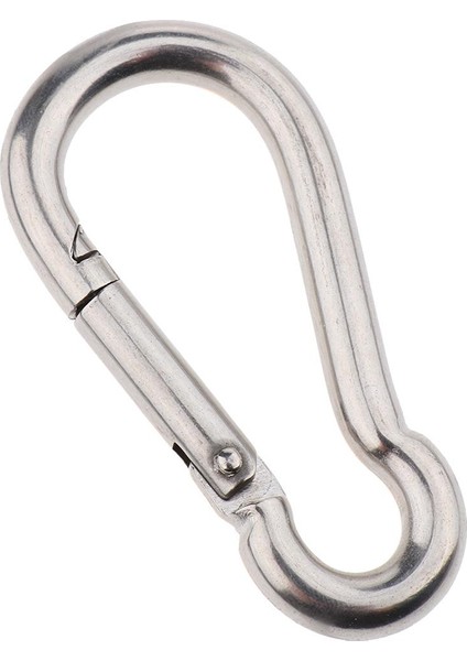 Ağır 304 Paslanmaz Çelik Bahar Yapış Kanca Karabina Anahtarlık Klipler M8 indirimleri