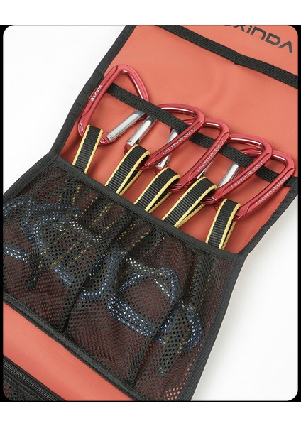 Profesyonel Kaya Tırmanışı Karabina Dişli Ekipmanları Organizatör El Çanta Kılıfı indirimleri