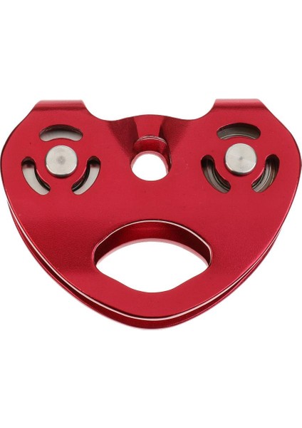 Magideal 25KN Zip Hattı Kablo Arabası Tırmanma Için Karabina ile Çift Kasnak