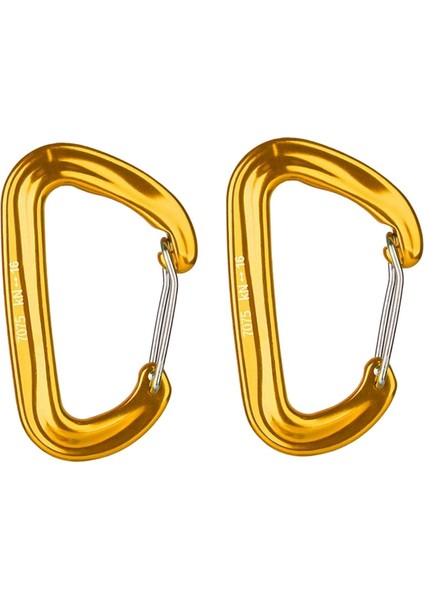 2 Adet 16KN Mini Alüminyum Alaşım Karabina D-Ring Anahtarlık Klip Kanca Altın fiyatları