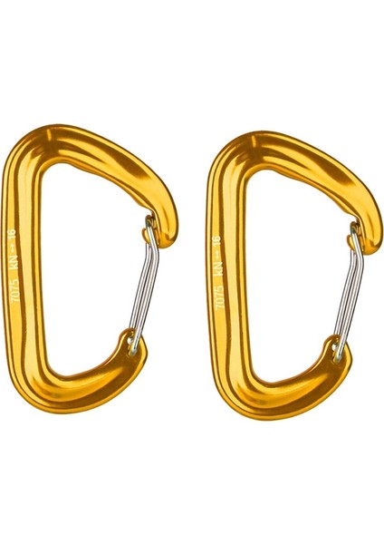 2 Adet 16KN Mini Alüminyum Alaşım Karabina D-Ring Anahtarlık Klip Kanca Altın modelleri