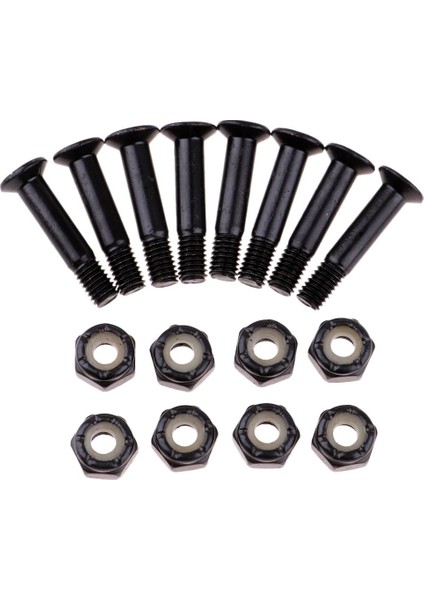 8x Kaykay Montaj Vidaları ile 2x Yükseltici Pad Longboard Donanım 25MM + 3mm modelleri