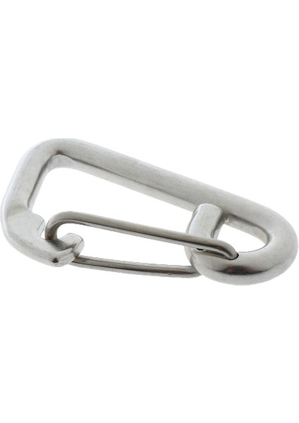 2x 8 cm Paslanmaz Çelik Bahar Yapış Kanca Toka Karabina Dağ Tırmanışı(Yurt Dışından)