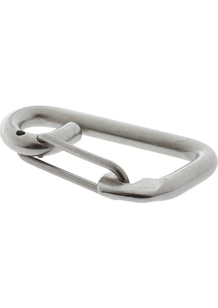 2x 8 cm Paslanmaz Çelik Bahar Yapış Kanca Toka Karabina Dağ Tırmanışı(Yurt Dışından)
