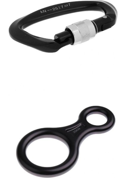 25KN Biwgate Kilit Tırmanma Karabina + 35KN