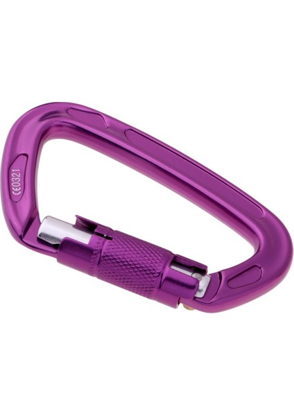 24KN Otomatik Kilitleme Carabiner Hamak Karabina Rappelling Mor Tırmanma Için(Yurt Dışından)