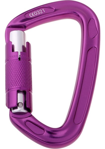 24KN Otomatik Kilitleme Carabiner Hamak Karabina Rappelling Mor Tırmanma Için(Yurt Dışından)