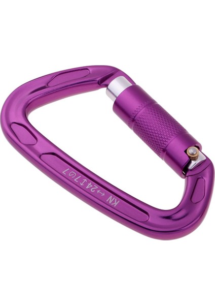 24KN Otomatik Kilitleme Carabiner Hamak Karabina Rappelling Mor Tırmanma Için(Yurt Dışından)