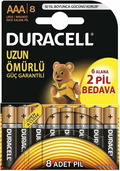 Alkalin Aaa Ince Kalem Pil 6x2