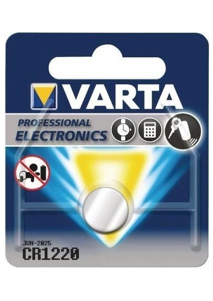 CR1220 Lithium Pil Tekli Kart