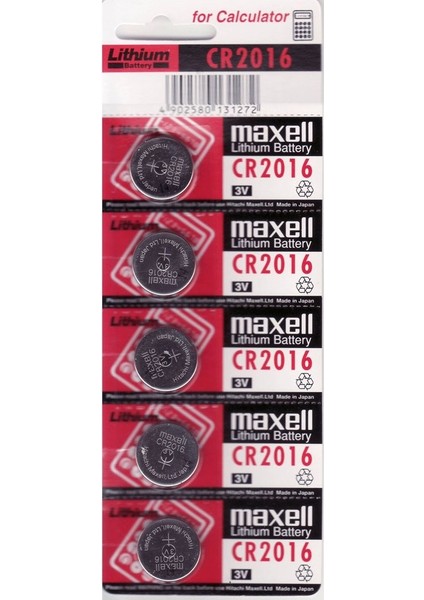 CR2016 3V Lithium Para Pil