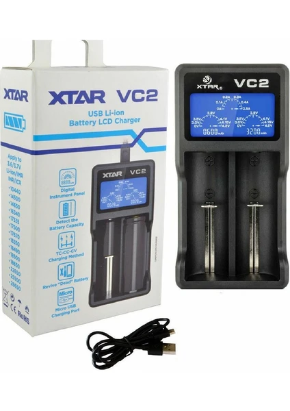 Xtar Vc2 Plus Master Pil Şarj Cihazı