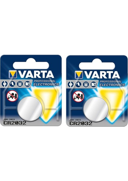 CR2032 3V Lityum 2 Adet Bios Pili Tekli Kartela