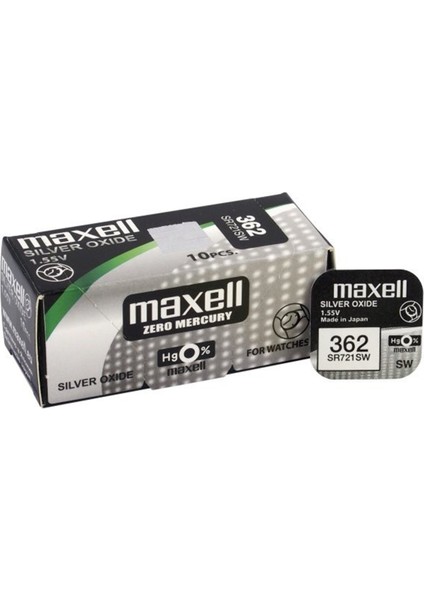 AG11 - 362 - SR721SW Hafıza Saat Pili 10 Adet