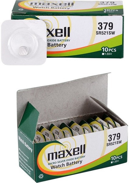 Ag0 - 379 - SR521SW Hafıza Saat Pili 10 Adet