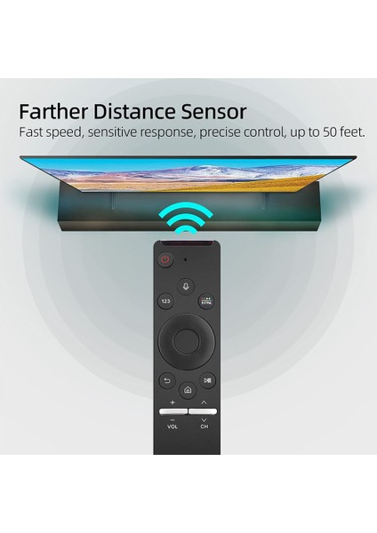 Shuai Yan Samsung Akıllı Tv Için Evrensel Sesli Uzaktan Kumanda Değiştirme Bluetooth Uzaktan Tüm LED QLED LCD 4K 8k Hdr Kavisli Tv (Yurt Dışından) fiyatları