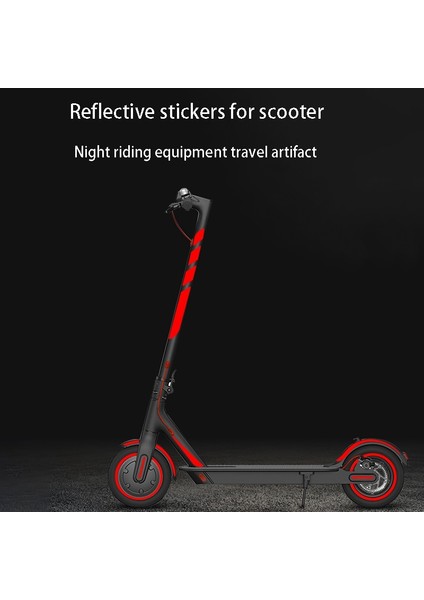 Shuai Yan Yansıtıcı Çıkartmalar Scooter Xiaomi Serisi Kickscooter Katlanabilir Çıkartmalar Için Tam Set Çıkartmalar (Sarı) (Yurt Dışından)