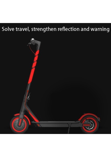 Shuai Yan Yansıtıcı Çıkartmalar Scooter Xiaomi Serisi Kickscooter Katlanabilir Çıkartmalar Için Tam Set Çıkartmalar (Sarı) (Yurt Dışından)
