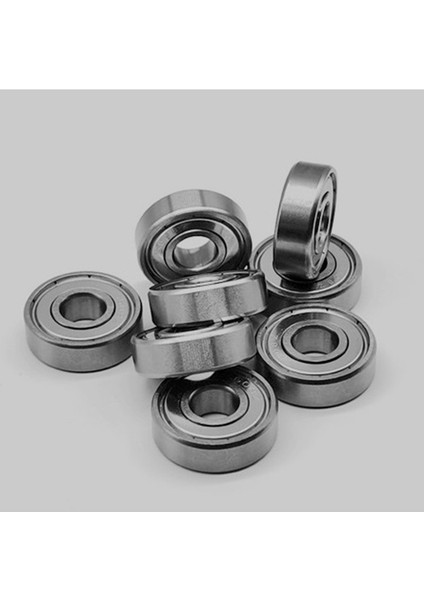 Shuai Yan 10'li 8X22X7MM S608ZZ Paslanmaz Çelik Dilsiz Sabit Bilyalı Rulman Su Geçirmez Aşınmaya DaYanıklı Oyuncak Kaykay Rulmanları (Yurt Dışından)