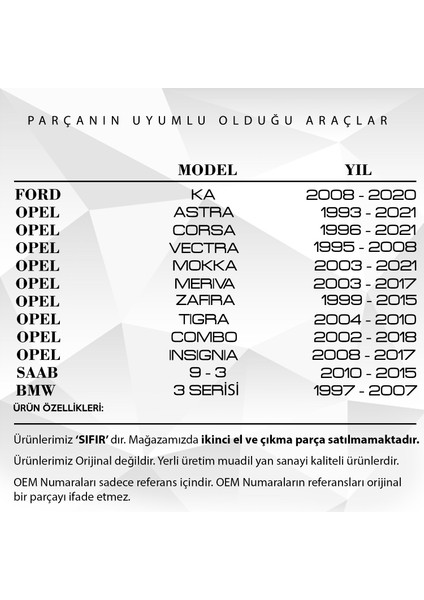 Ford Ka, Opel Astra, Saab 9-3, Bmw 3 Serisi Için Karter Tapası fiyatları
