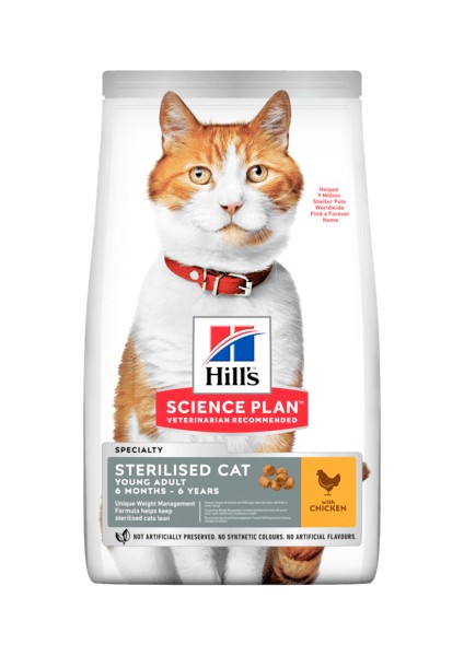 Hills Science Plan Tavuklu Kısırlaştırılmış Yetişkin Kedi Maması 15 kg