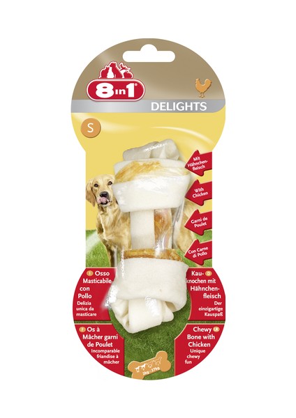 8 In 1 Delights Bones Tavuklu Ağız Bakım Kemiği S Boy 35 gr