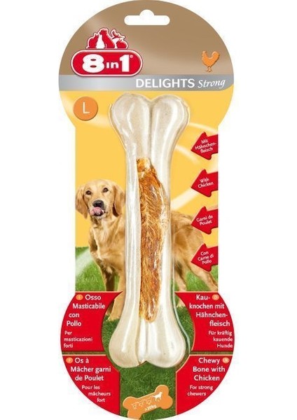 8 In 1 Delights Köpek Için Ağız Bakım Kemiği L 130 gr