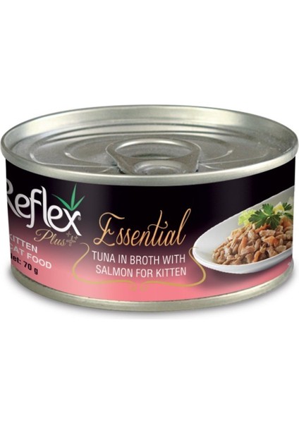 Plus Essential Ton Balıklı ve Somonlu Yavru Kedi Konservesi 70 gr