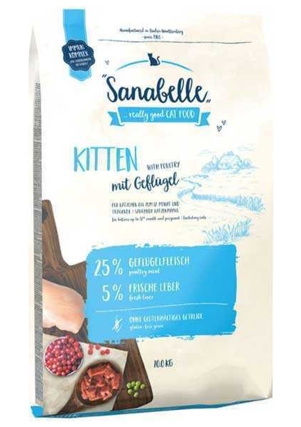 Sanabelle Kitten Glutensiz Yavru Kedi Maması 10 kg