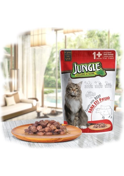 Biftekli Yetişkin Kedi Konservesi 100 gr