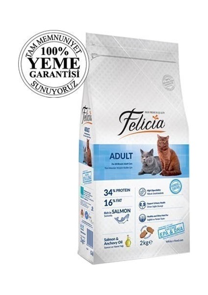 High Premium Somonlu Yetişkin Kedi Maması 2 kg