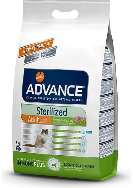 Sterilised Hindili Kısırlaştırılmış Yetişkin Kedi Maması 3 kg
