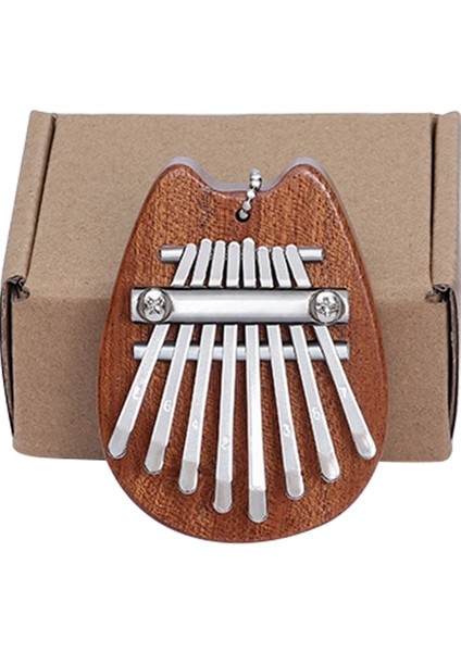 8 Ton Ahşap Kalimba - Kahverengi