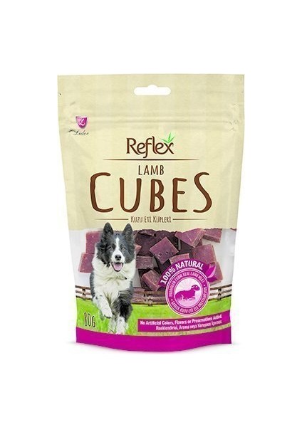 Lamb Cube Kuzu Küp Doğal Köpek Ödülü 80 gr
