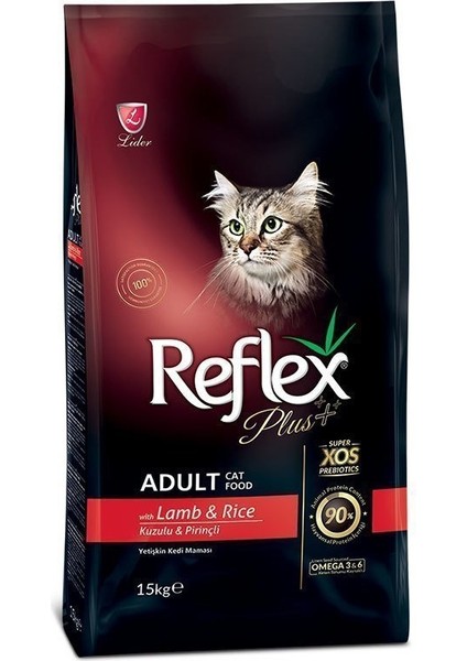 Plus Kuzu Etli Yetişkin Kedi Maması 15 kg