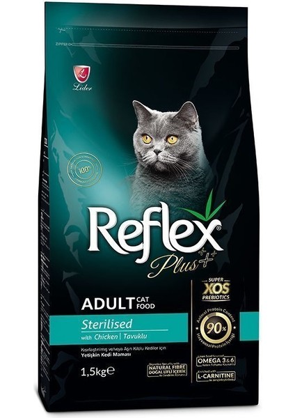 Plus Tavuklu Kısırlaştırılmış Kedi Maması 1.5 kg