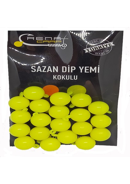 Renat Carp Kulplu Kokulu Fluo Yeşil Top Sazan Dip Yemi 12 mm (20 Adet)