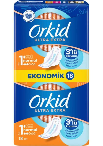 Ultra Extra Normal 18 Adet Ekonomik Paket Hijyenik Ped