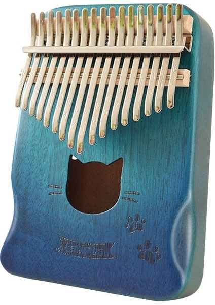 17 Ton Ahşap Kalimba - Mavi