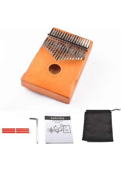 17 Ton Ahşap Kalimba – Kahverengi