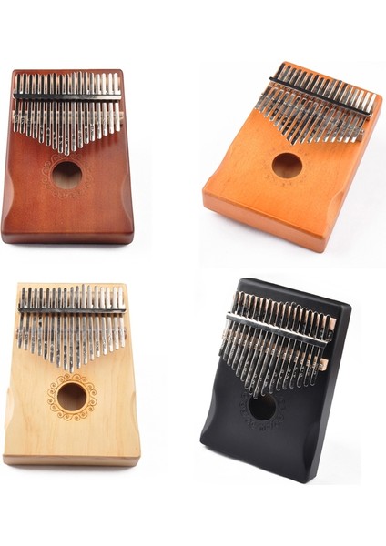 17 Ton Ahşap Kalimba – Kahverengi