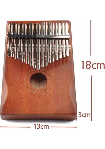 17 Ton Ahşap Kalimba – Kahverengi