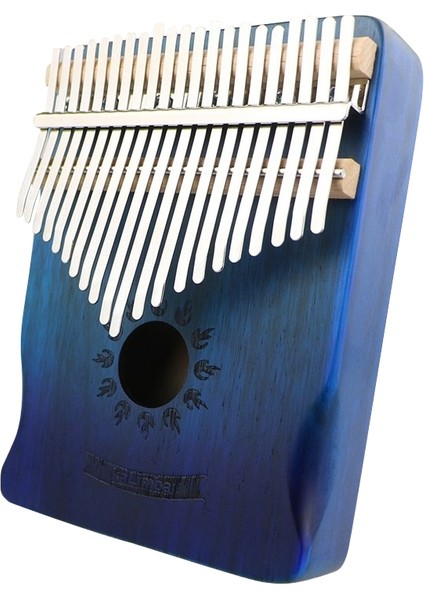 21 Ton Ahşap Kalimba - Mavi