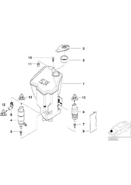 Bmw ve Mini Uyumlu Su Fıskiye Bidon Kapağı modelleri