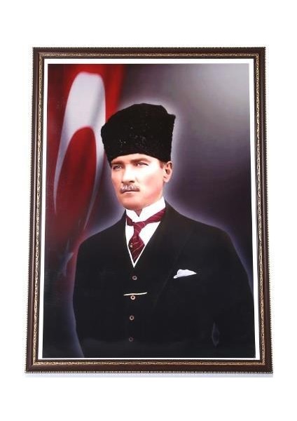 Atatürk Portresi Lüks Çerçeve 35X50 0858