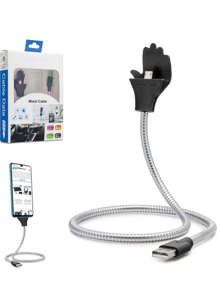 Telefon Kablo Micro Spiral Tutacaklı Hadron HD-4376