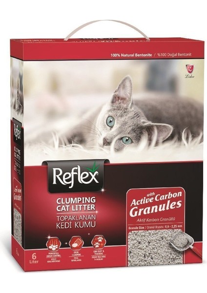 Granül Aktif Karbonlu Topaklanan Kedi Kumu 6 Lt fiyatları