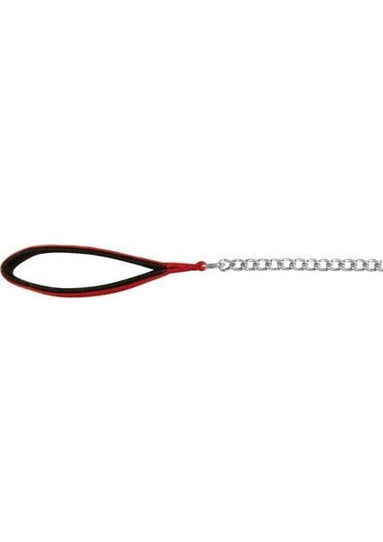 Köpek Gezdirme Zinciri, 1,00M/3MM, Kırmızı